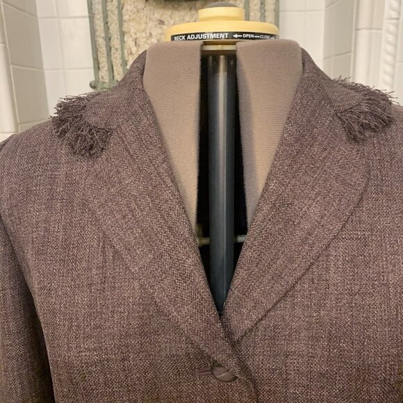 Worthington. Size 14. Purple Fringe Jacket. Lined. Long Sleeve. Pockets. WTC - Picture 2 of 6